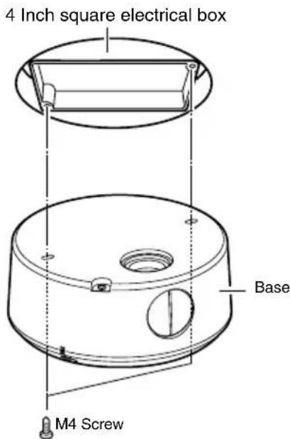 4 Inch square electrical box Base M4 Screw