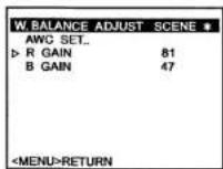 JVC TK-C926EG - Manual adjustment of white balance - 3