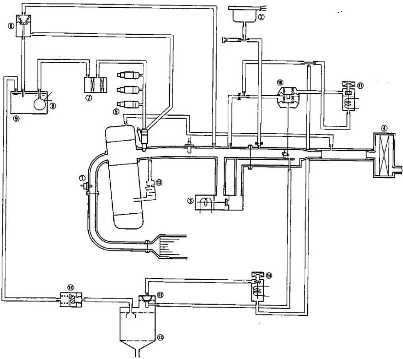 Honda Civic Coupe CRX (1987) - Vacuum Connections [With CATA] - 1