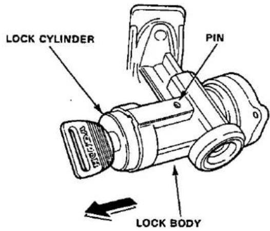 LOCK CYLINDER PIN LOCK BODY