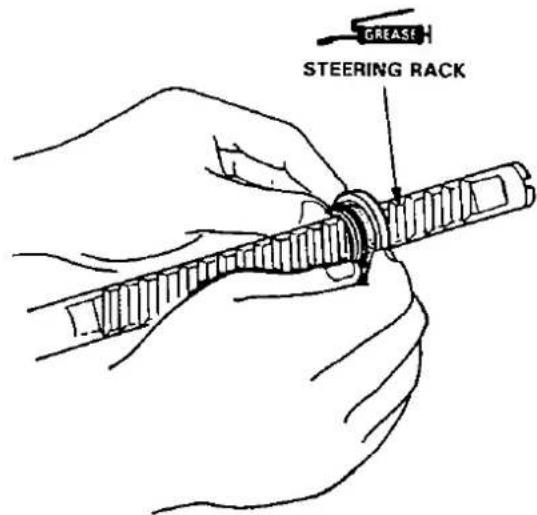 GREASE STEERING RACK