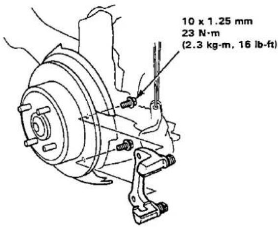 10 x 1.25 mm 23 N·m (2.3 kg-m, 16 lb-ft)