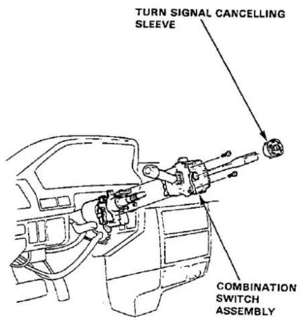 TURN SIGNAL CANCELLING SLEEVE COMBINATION SWITCH ASSEMBLY