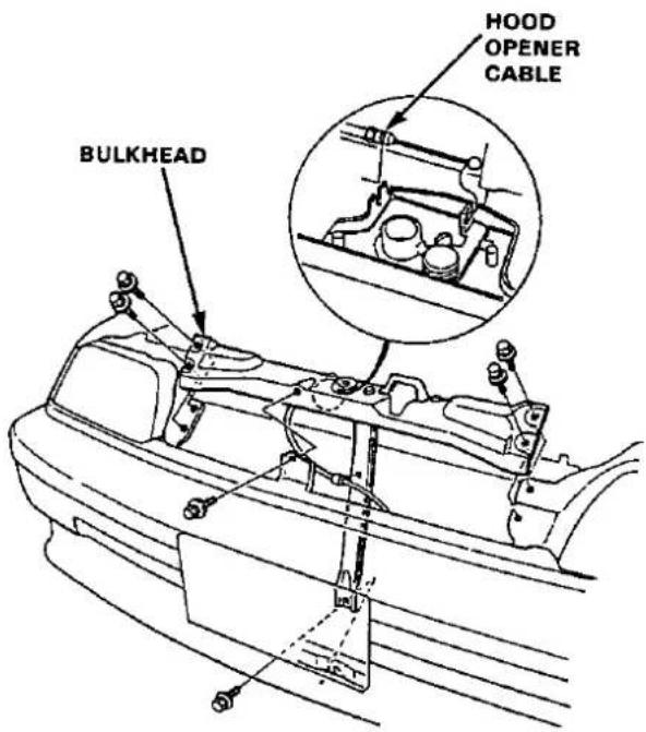 BULKHEAD HOOD OPENER CABLE