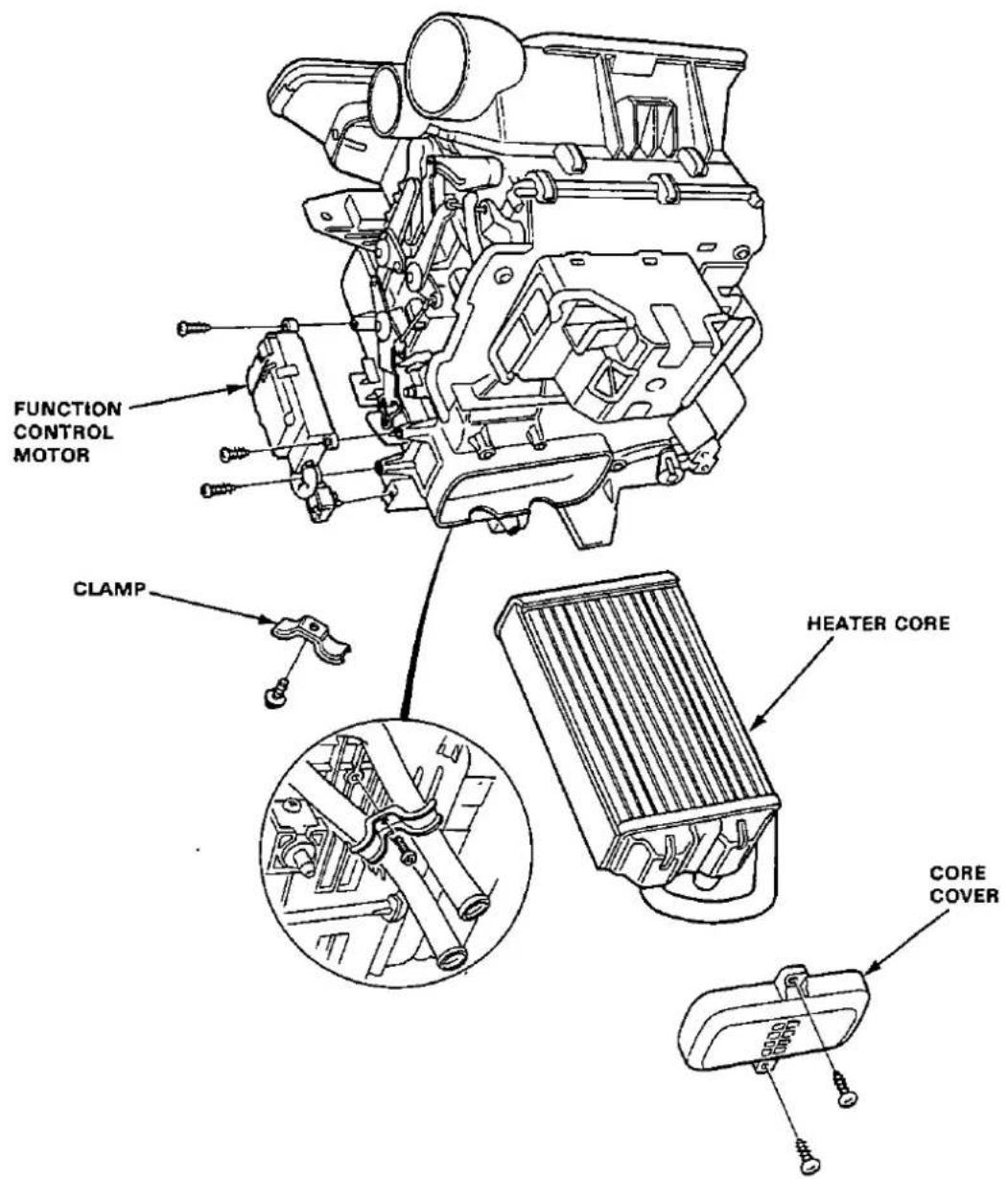 FUNCTION CONTROL MOTOR CLAMP HEATER CORE CORE COVER