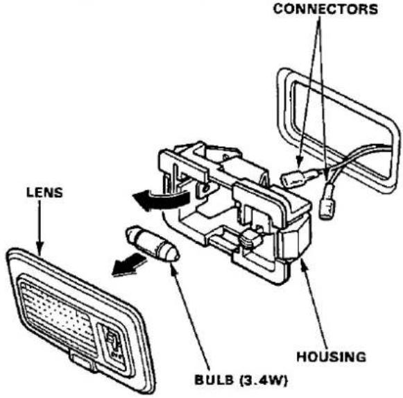LENS BULB (3.4W) HOUSING CONNECTORS