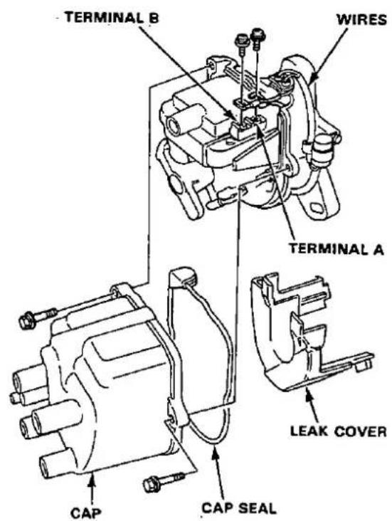 TERMINAL B WIRES TERMINAL A LEAK COVER CAP CAP SEAL