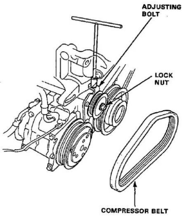 ADJUSTING BOLT LOCK NUT COMPRESSOR BELT
