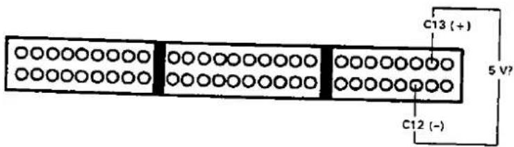 C13 (+) 5 V? C12 (-)