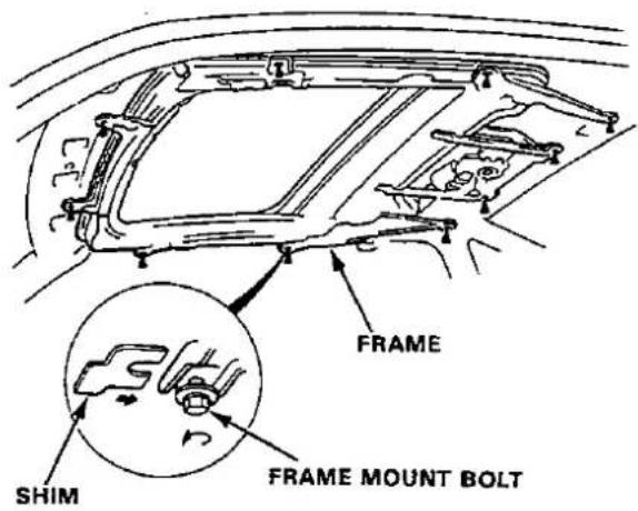 FRAME SHIM FRAME MOUNT BOLT