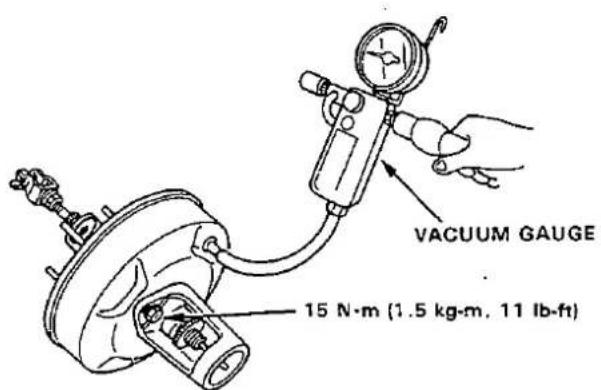 VACUUM GAUGE 15 N·m (1.5 kg·m, 11 lb·ft)