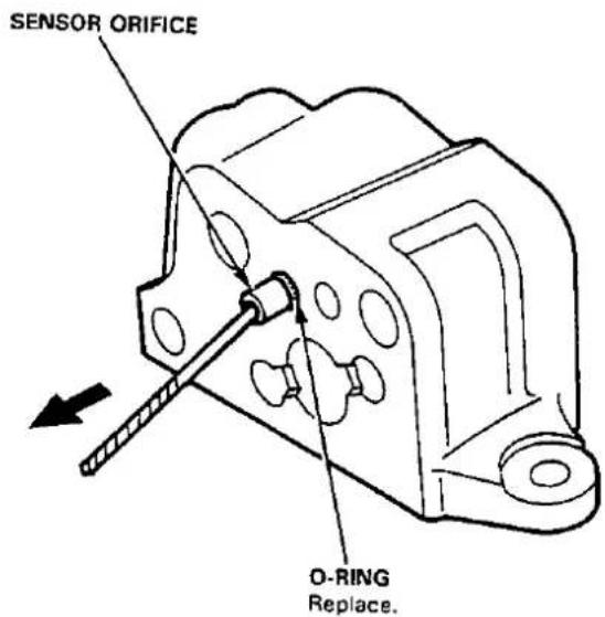 SENSOR ORIFICE O-RING Replace.