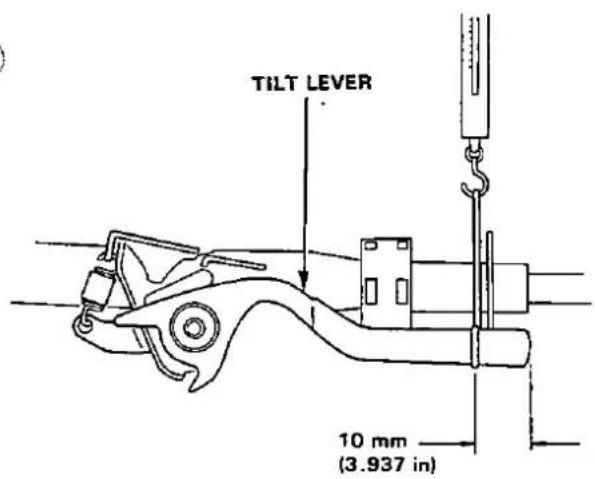 TILT LEVER 10 mm (3.937 in)