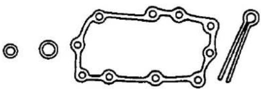 Honda Civic Coupe CRX (1987) - Apply liquid gasket to the transmission, oil pump cover, right side cover and water outlet. Use HONDA PART NO 08740-99986 as a liquid gasket. - 7