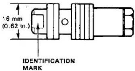 16 mm (0.62 in.) IDENTIFICATION MARK