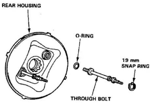 REAR HOUSING O-RING 19 mm SNAP RING THROUGH BOLT