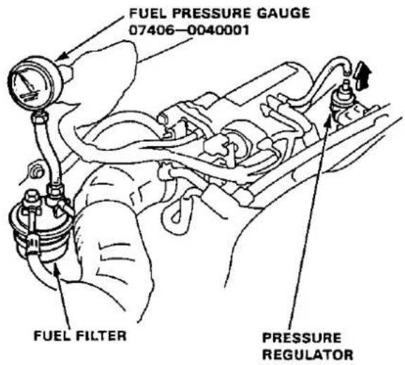 FUEL PRESSURE GAUGE 07406-0040001 FUEL FILTER PRESSURE REGULATOR
