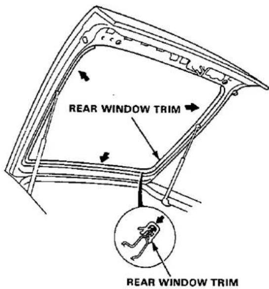 REAR WINDOW TRIM REAR WINDOW TRIM