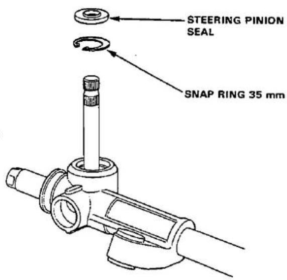 STEERING PINION SEAL SNAP RING 35 mm