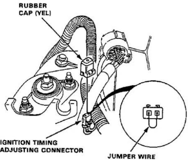 RUBBER CAP (YEL) IGNITION TIMING ADJUSTING CONNECTOR JUMPER WIRE