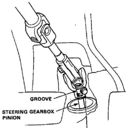 GROOVE STEERING GEARBOX PINION