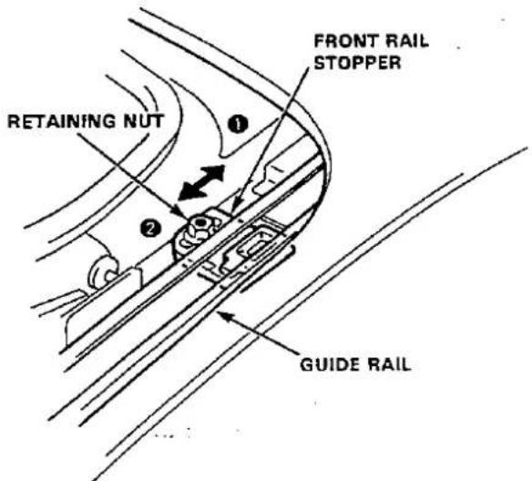 RETAINING NUT 1 2 FRONT RAIL STOPPER GUIDE RAIL