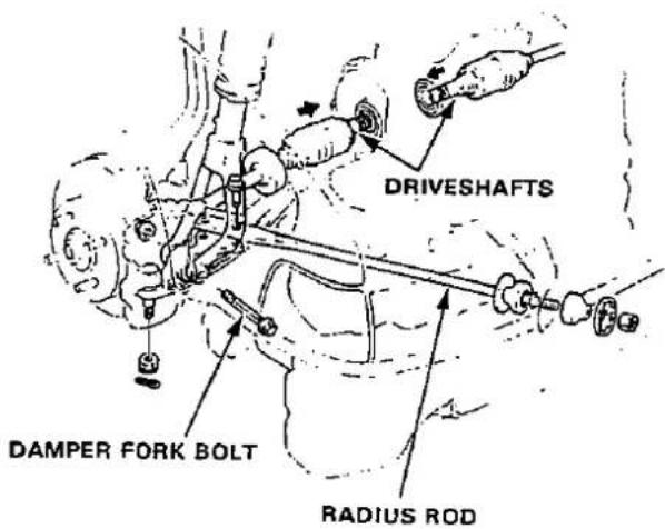 DRIVESHAFTS DAMPER FORK BOLT RADIUS ROD