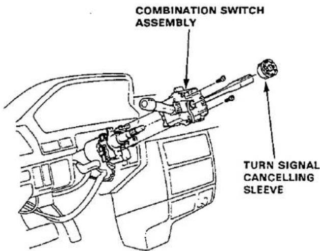 COMBINATION SWITCH ASSEMBLY TURN SIGNAL CANCELLING SLEEVE