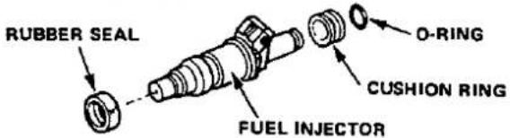 RUBBER SEAL O-RING CUSHION RING FUEL INJECTOR