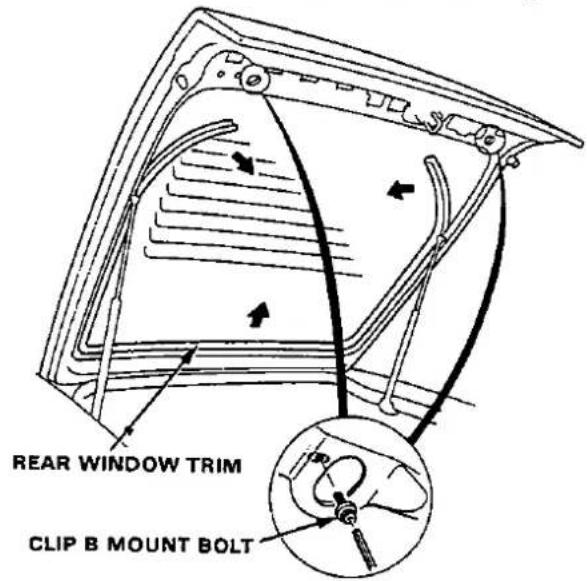 REAR WINDOW TRIM CLIP B MOUNT BOLT