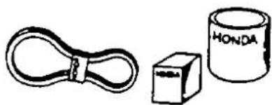 Honda Civic Coupe CRX (1987) - Apply liquid gasket to the transmission, oil pump cover, right side cover and water outlet. Use HONDA PART NO 08740-99986 as a liquid gasket. - 8