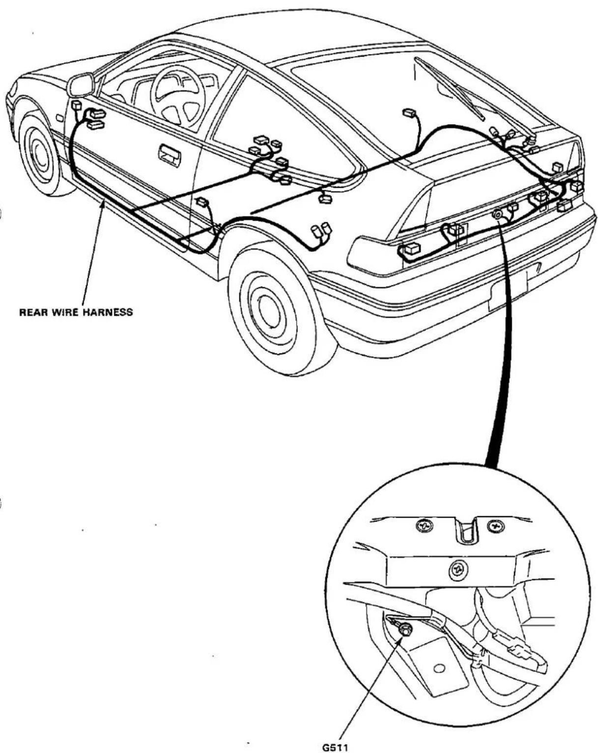 REAR WIRE HARNESS G511