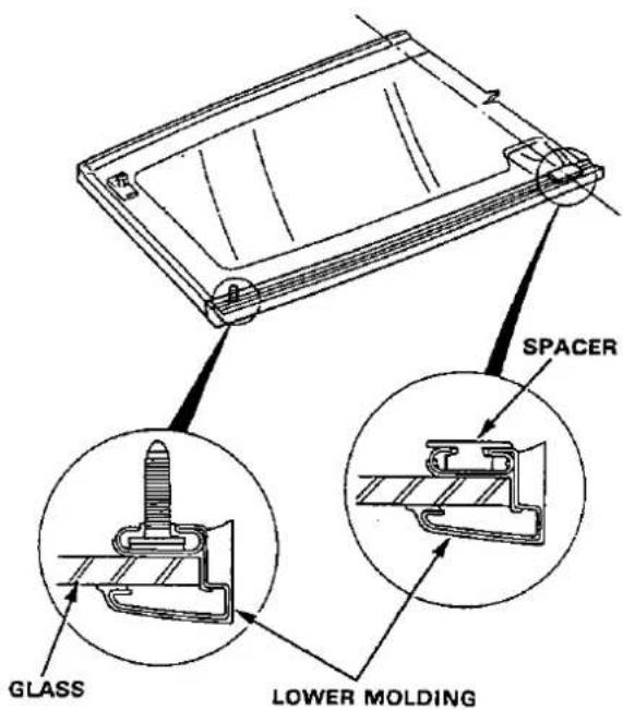 SPACER GLASS LOWER MOLDING