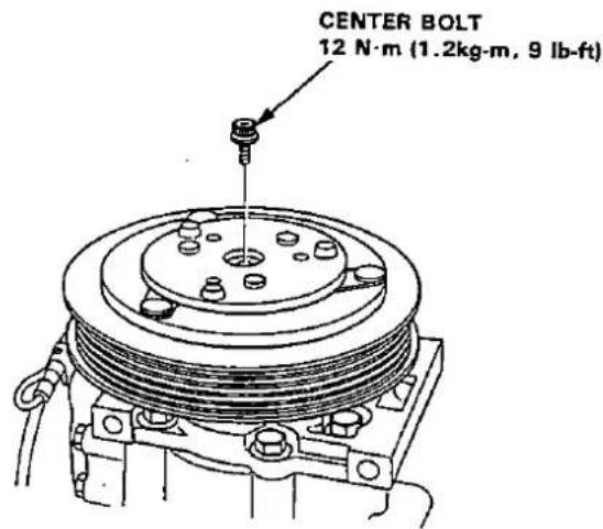 CENTER BOLT 12 N·m (1.2kg·m, 9 lb-ft)