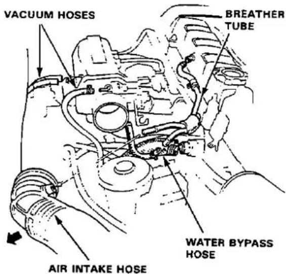 VACUUM HOSES BREATHER TUBE AIR INTAKE HOSE WATER BYPASS HOSE
