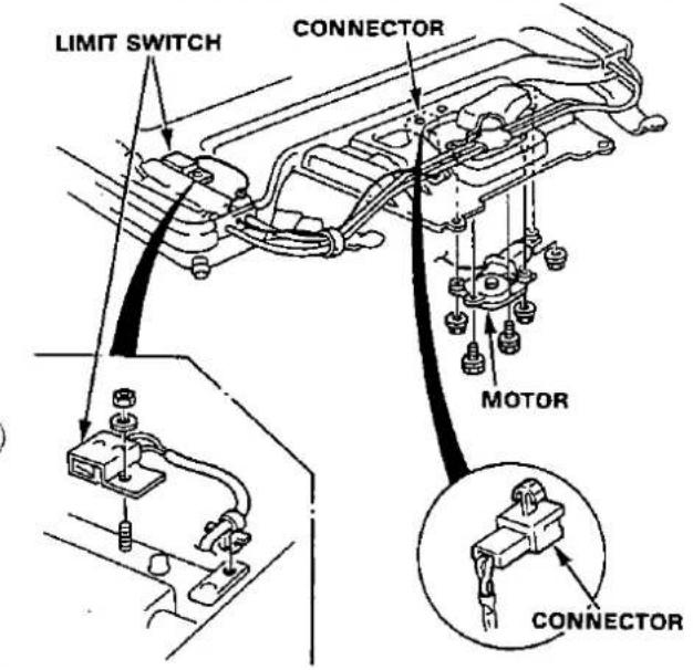 LIMIT SWITCH CONNECTOR MOTOR CONNECTOR