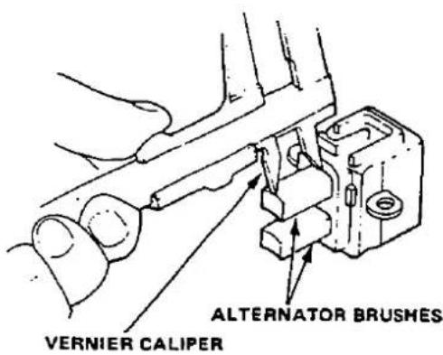 ALTERNATOR BRUSHES VERNIER CALIPER