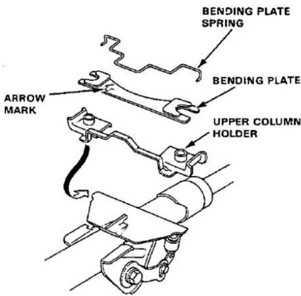 BENDING PLATE SPRING BENDING PLATE ARROW MARK UPPER COLUMN HOLDER