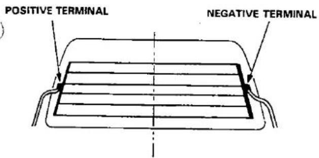 POSITIVE TERMINAL NEGATIVE TERMINAL