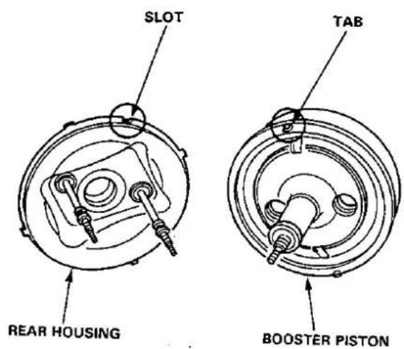 SLOT TAB REAR HOUSING BOOSTER PISTON