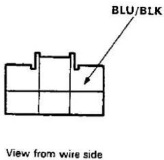 BLU/BLK View from wire side