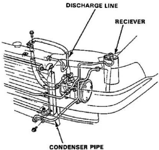 DISCHARGE LINE RECIEVER CONDENSER PIPE