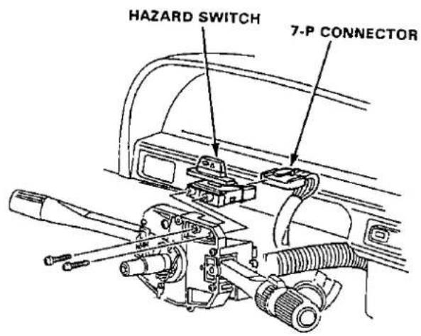 HAZARD SWITCH 7-P CONNECTOR