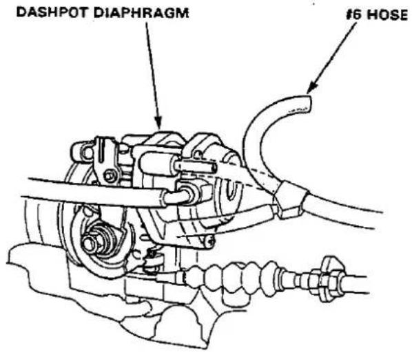 DASHPOT DIAPHRAGM #6 HOSE