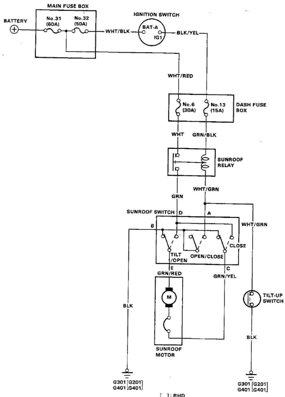 Honda Civic Coupe CRX (1987) - Component Location Index - 2