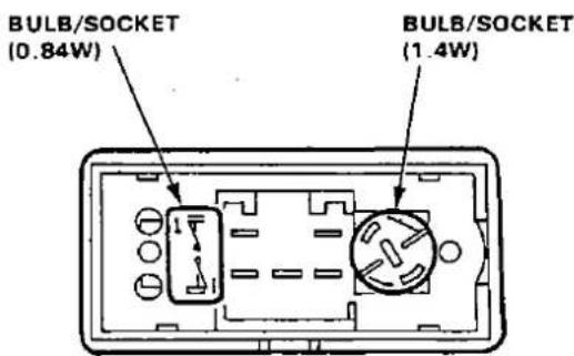 BULB/SOCKET (0.84W) BULB/SOCKET (1.4W)