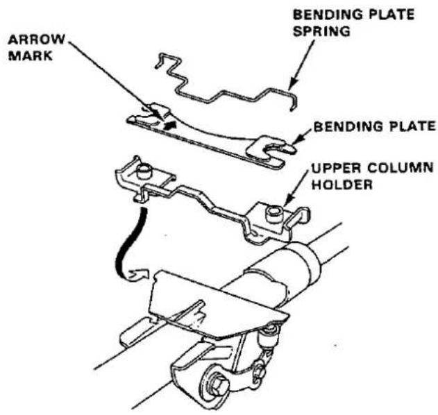 ARROW MARK BENDING PLATE SPRING BENDING PLATE UPPER COLUMN HOLDER