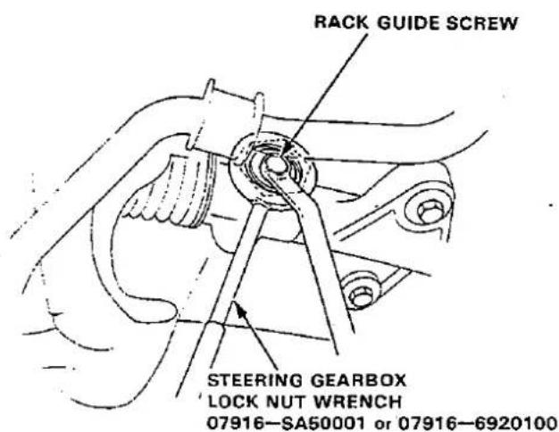 RACK GUIDE SCREW STEERING GEARBOX LOCK NUT WRENCH 07916-SA50001 or 07916-6920100