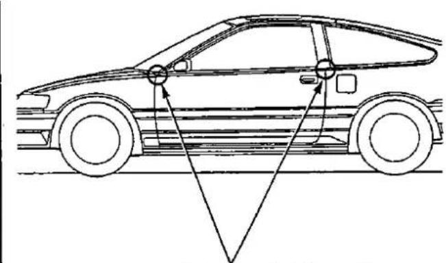 Honda Civic Coupe CRX (1987) - Door Position Adjustment - 2