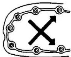 Honda Civic Coupe CRX (1987) - Apply liquid gasket to the transmission, oil pump cover, right side cover and water outlet. Use HONDA PART NO 08740-99986 as a liquid gasket. - 6